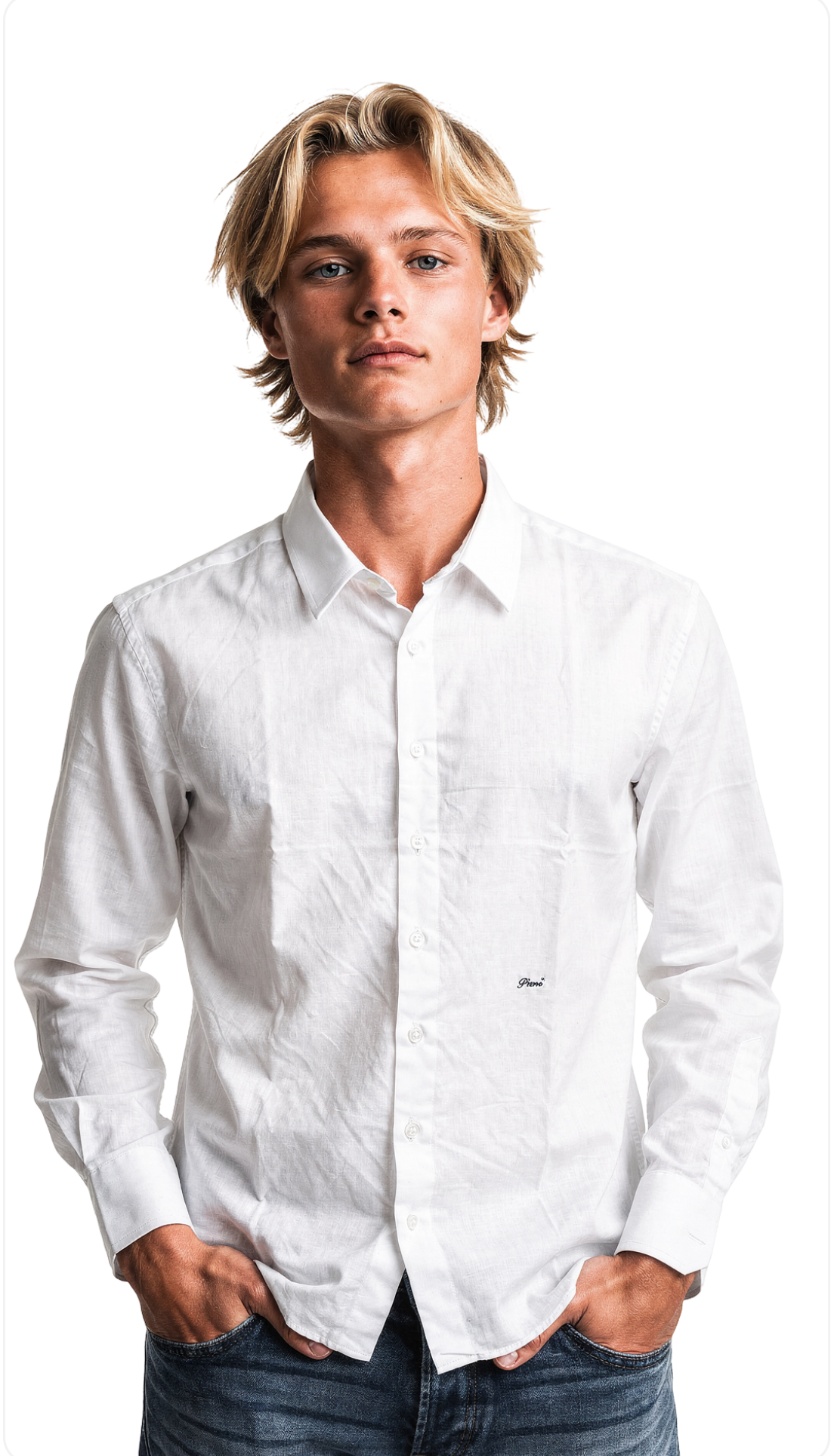 Camicia sartoriale - tessuto twill - SR18 - iniziali in omaggio