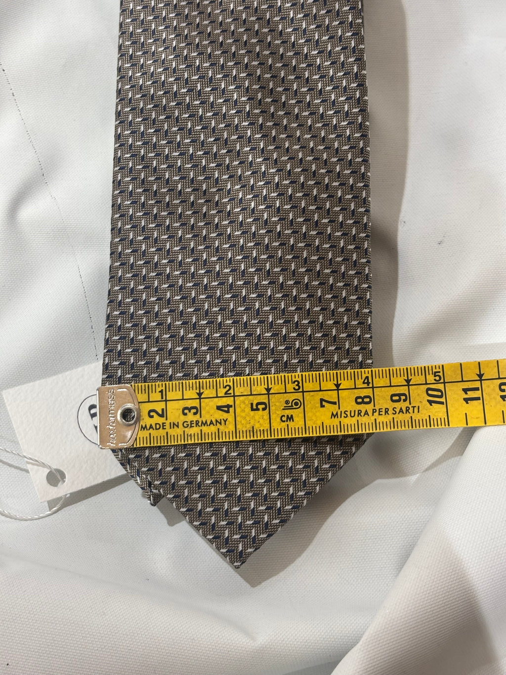 Cravatta antracite herringbone