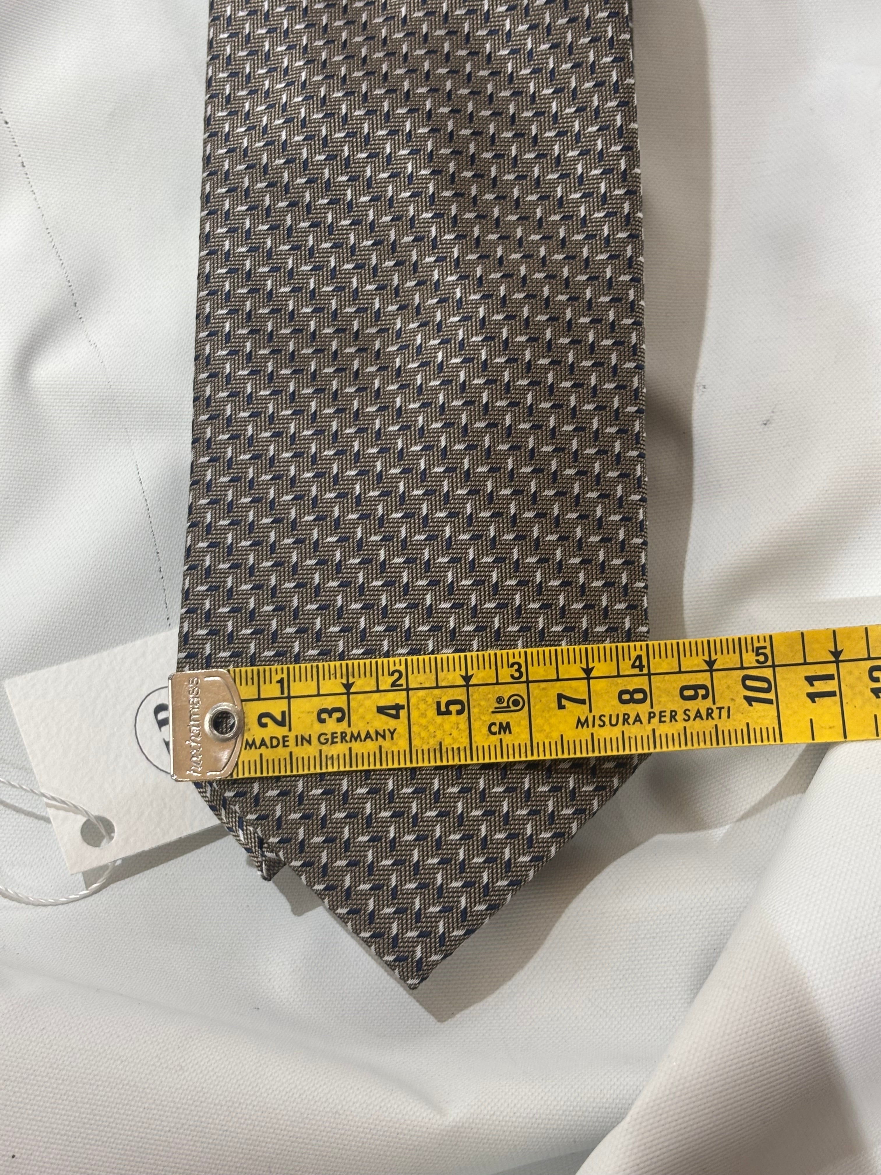 Cravatta antracite herringbone