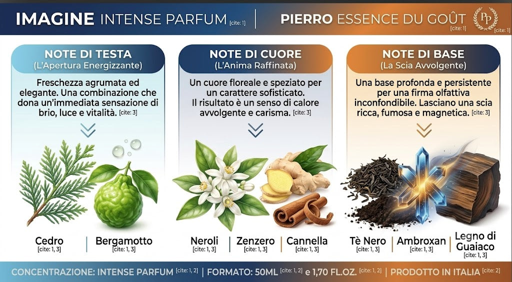 Imagine - Intense Parfum | Un'Esperienza Agrumata, Speziata e Rigenerante