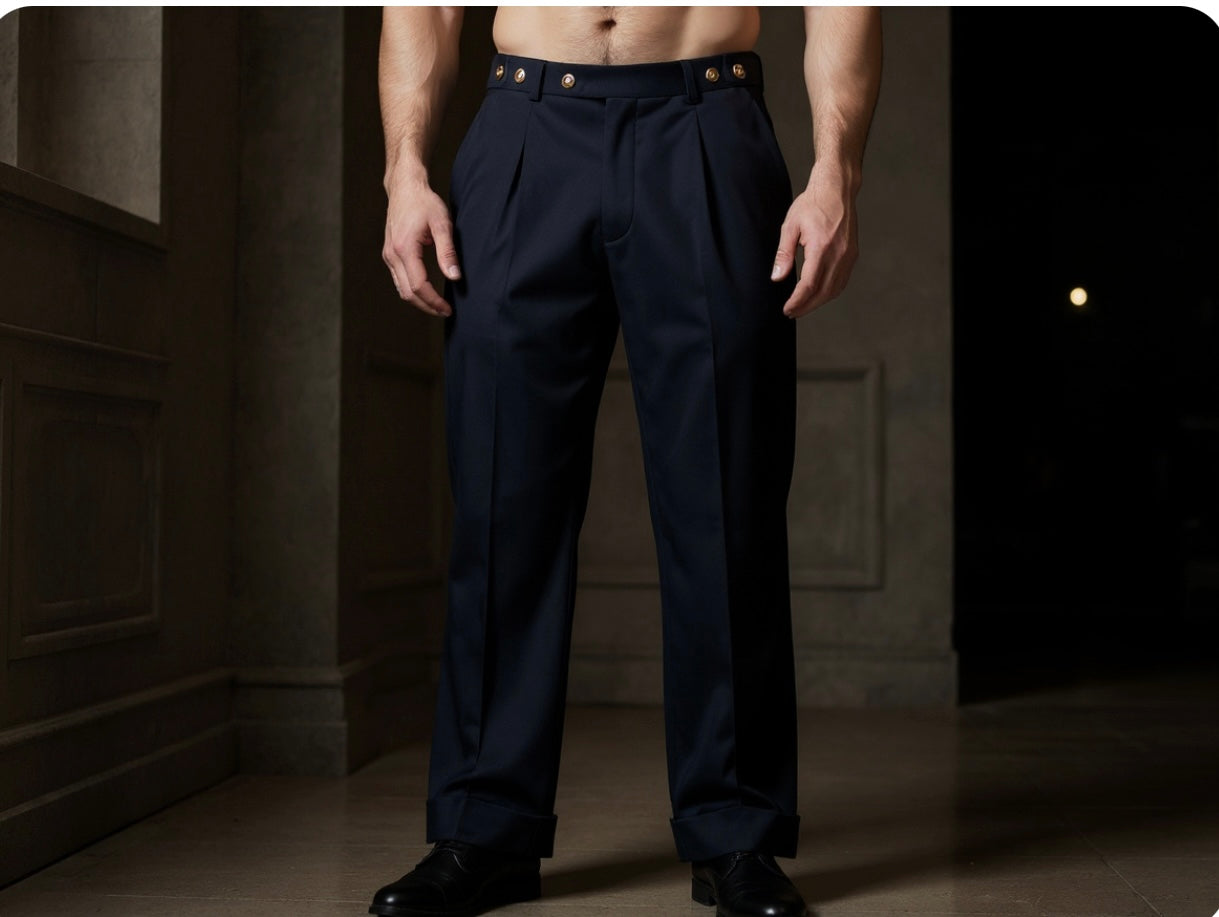 Pantaloni sartoriali 08 - frontal Pince