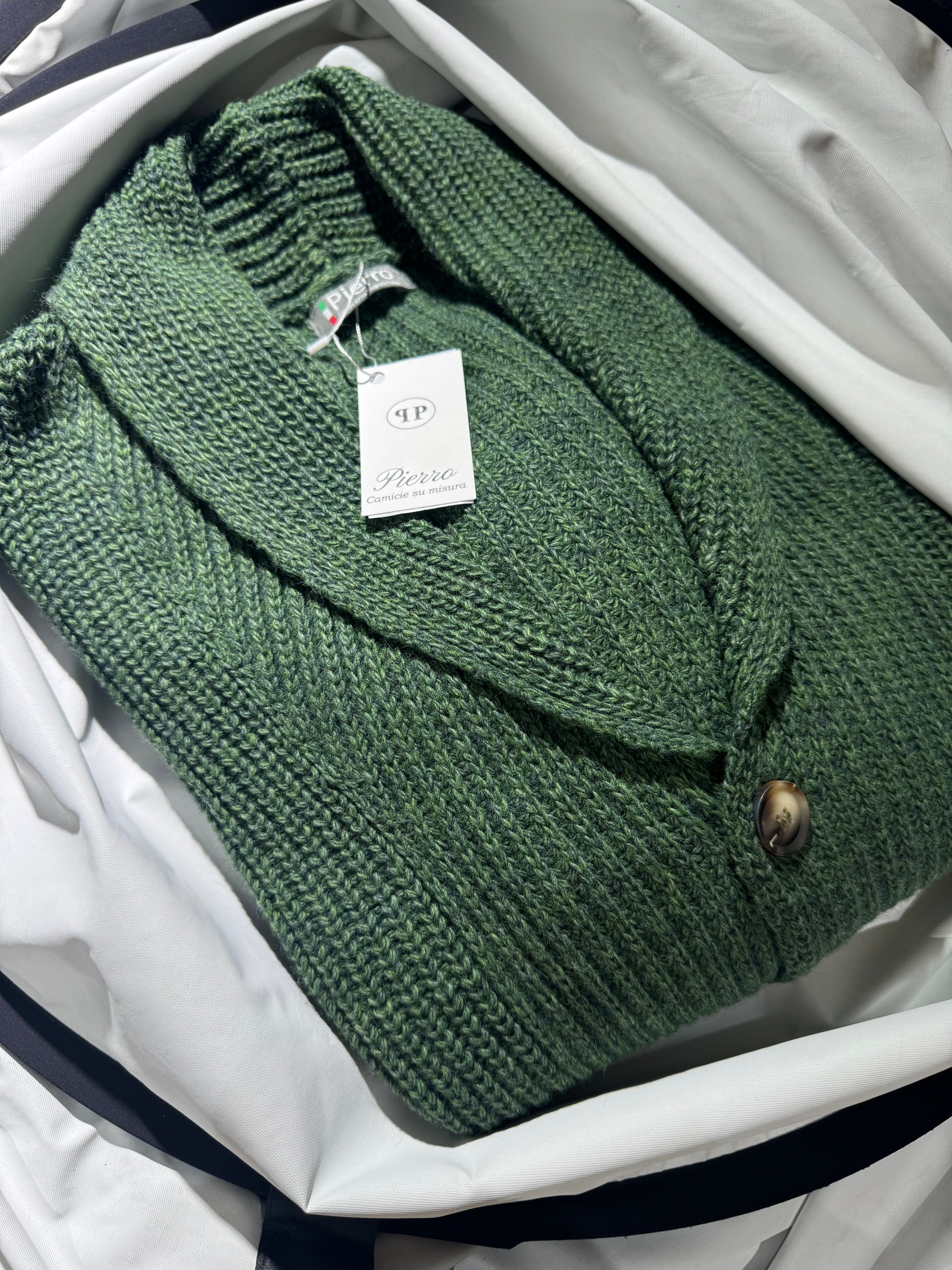 Cardigan a Coste con Colletto a Scialle - Pieraví