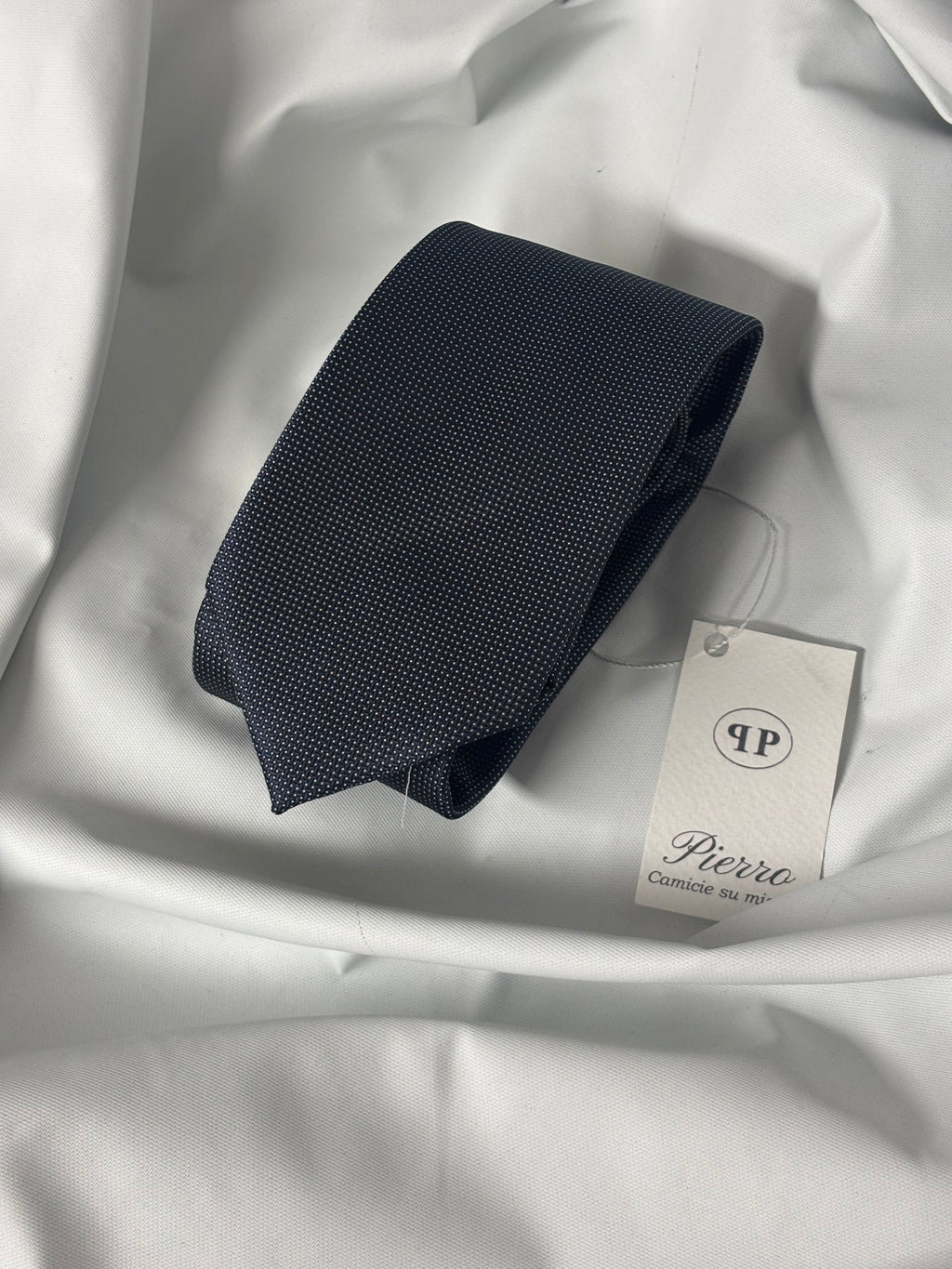 Cravatta micro - pois pattern - 8 cm - camiceria Pierro