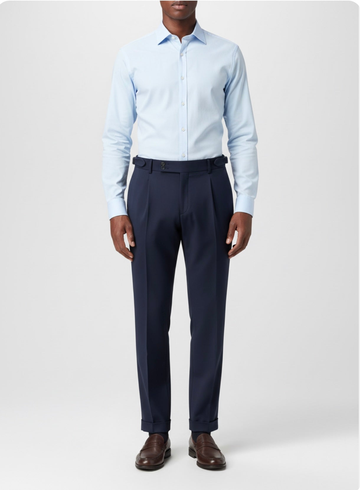 Pantalone Vita Alta Sartoriale con Fibbie Laterali | Pieraví