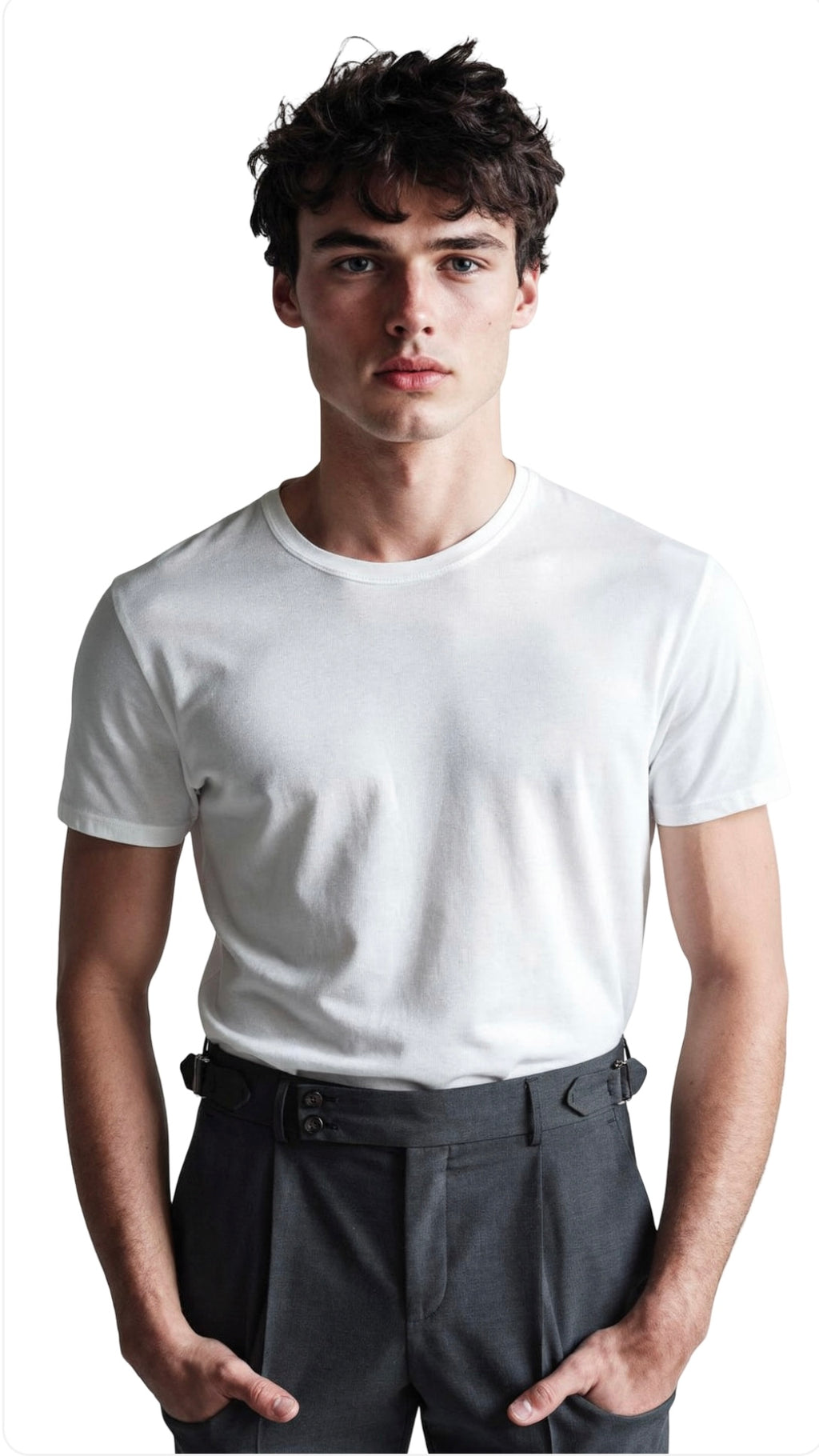 Pantalone Vita Alta Sartoriale con Fibbie Laterali | Pieraví