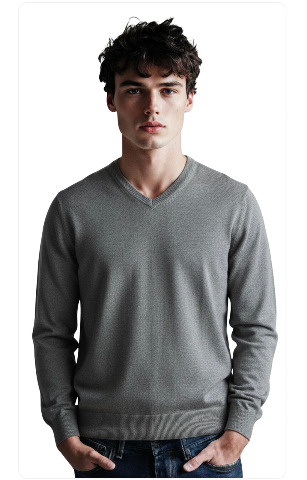 Maglioncino Slim Fit Misto Lana - Sartoria Napoletana