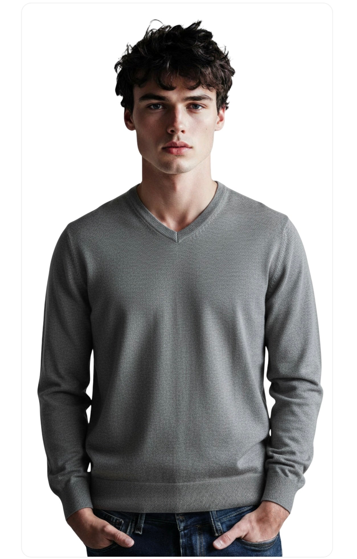 Maglioncino Slim Fit Misto Lana - Sartoria Napoletana