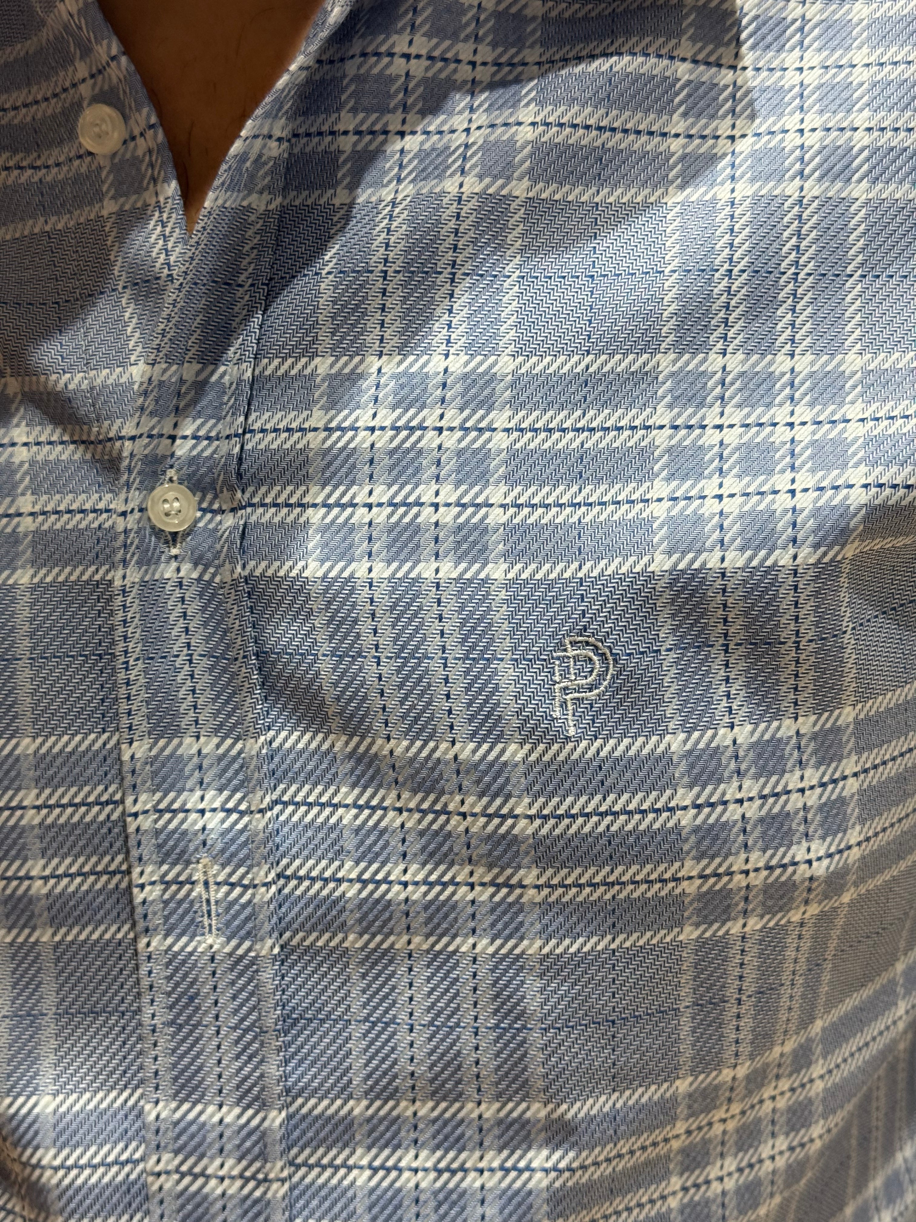 Camicia Regular Fit in Flanella Quadri logo ricamato - Camiceria Pierro