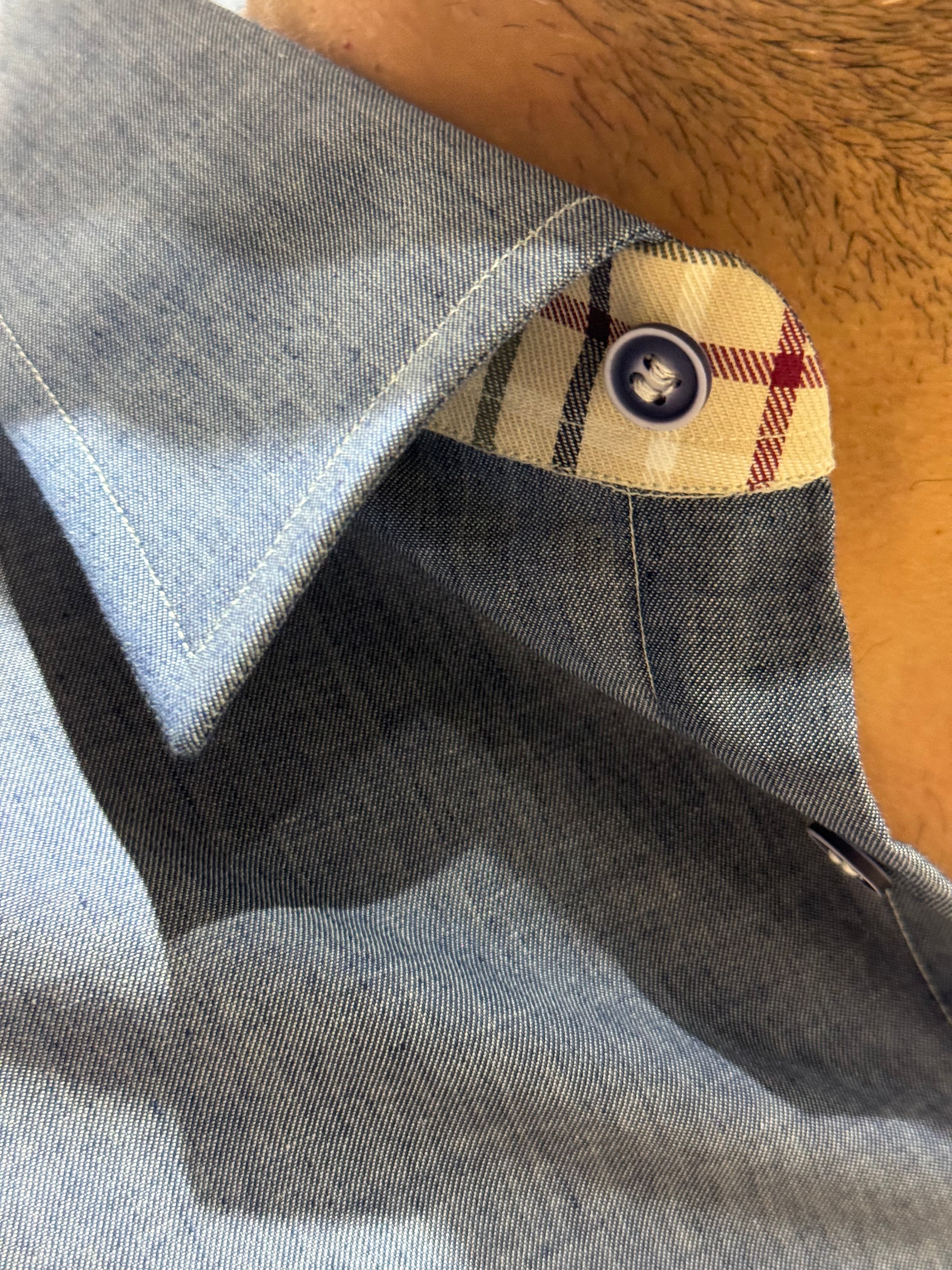 Camicia Regular Fit in Cotone Leggero con Dettagli Check - logo ricamato - Camiceria Pierro