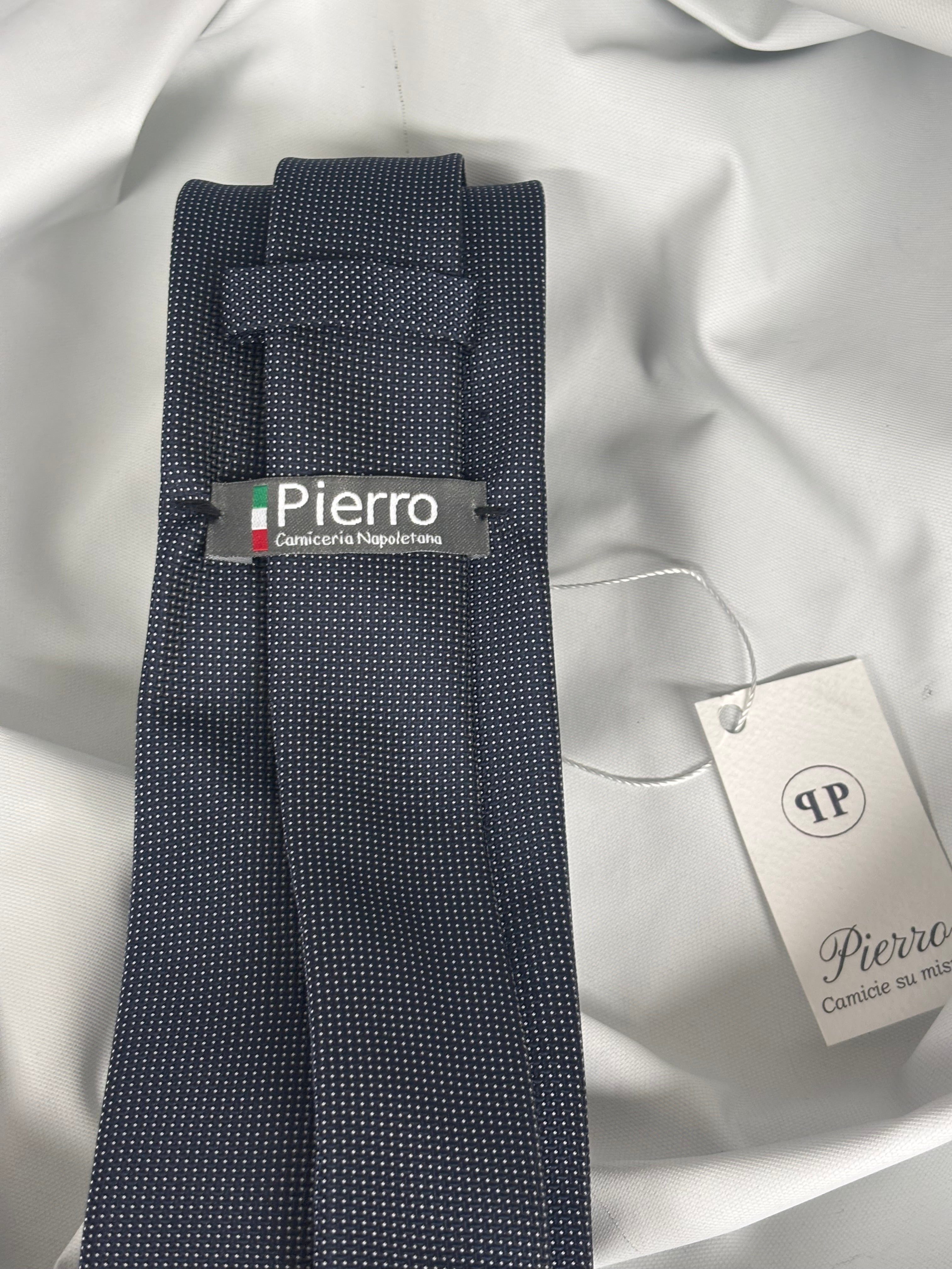 Cravatta micro - pois pattern - 8 cm - camiceria Pierro