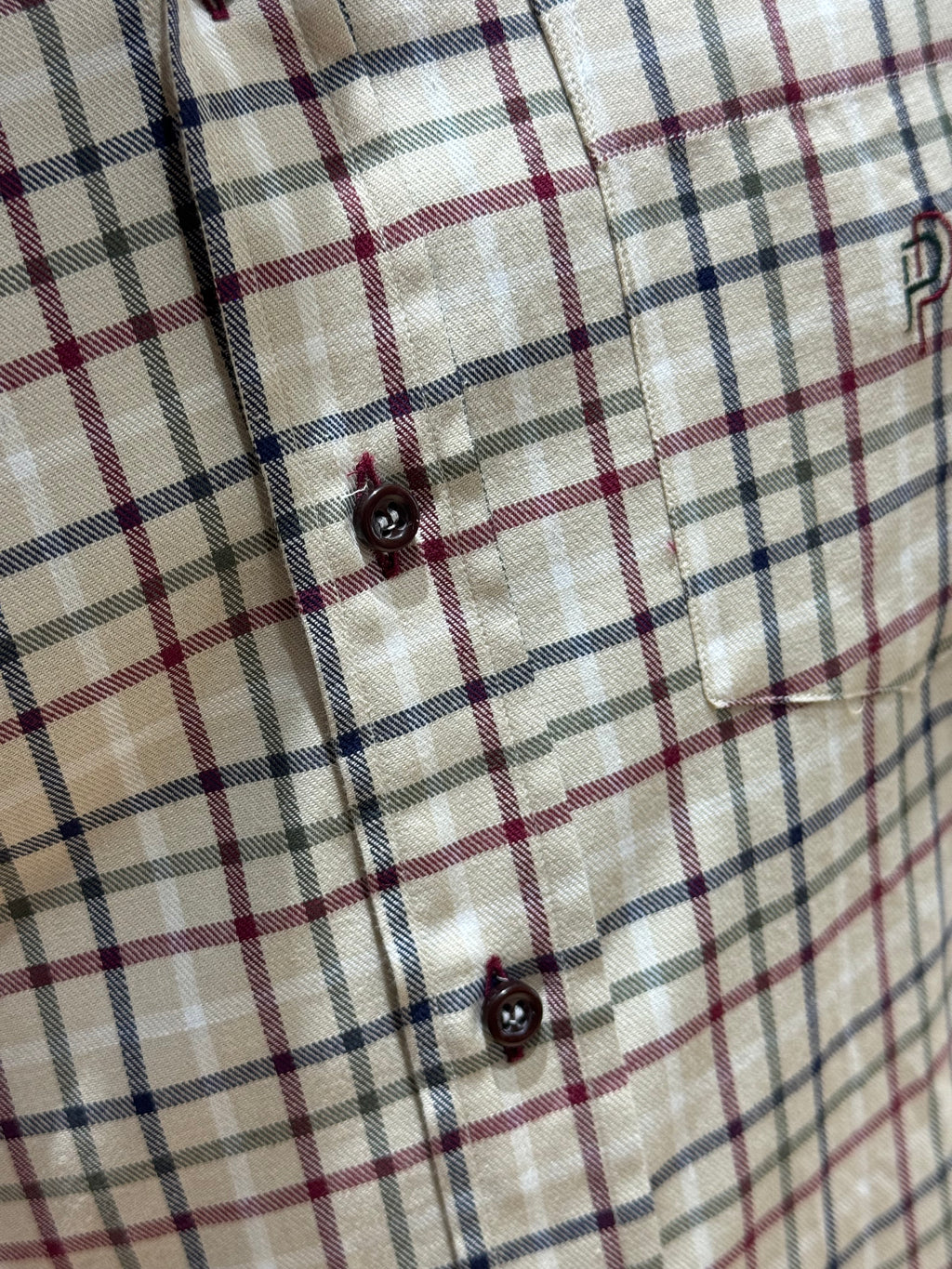 Camicia Uomo Regular Fit a Quadri – Collo Italiano e Logo Ricamato | Camiceria Pierro