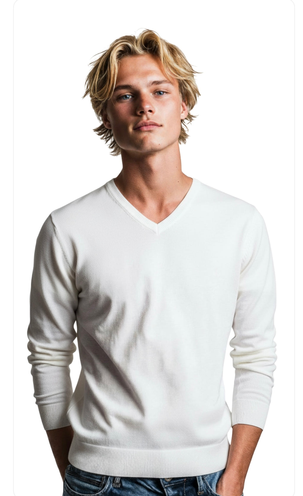 Maglioncino Slim Fit Misto Lana - Sartoria Napoletana