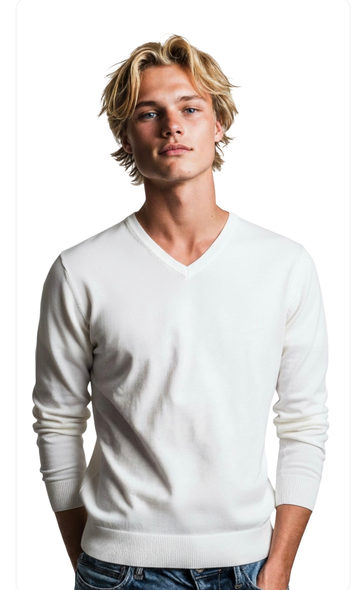 Maglioncino Slim Fit Misto Lana - Sartoria Napoletana